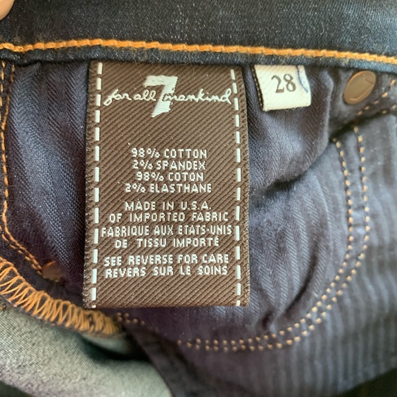 7 For All Mankind Skinny Jeans Size 27 - Picture 5 of 5